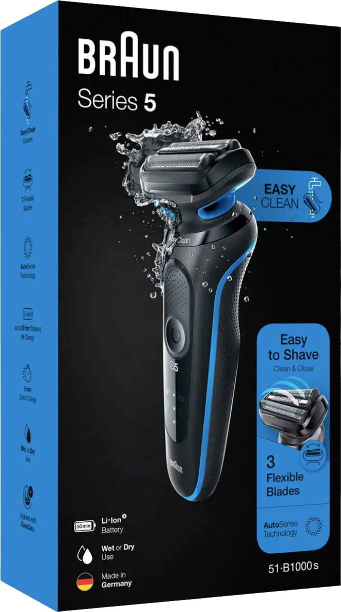 Braun B1000s 143219 Folienrasierer Schwarz 4