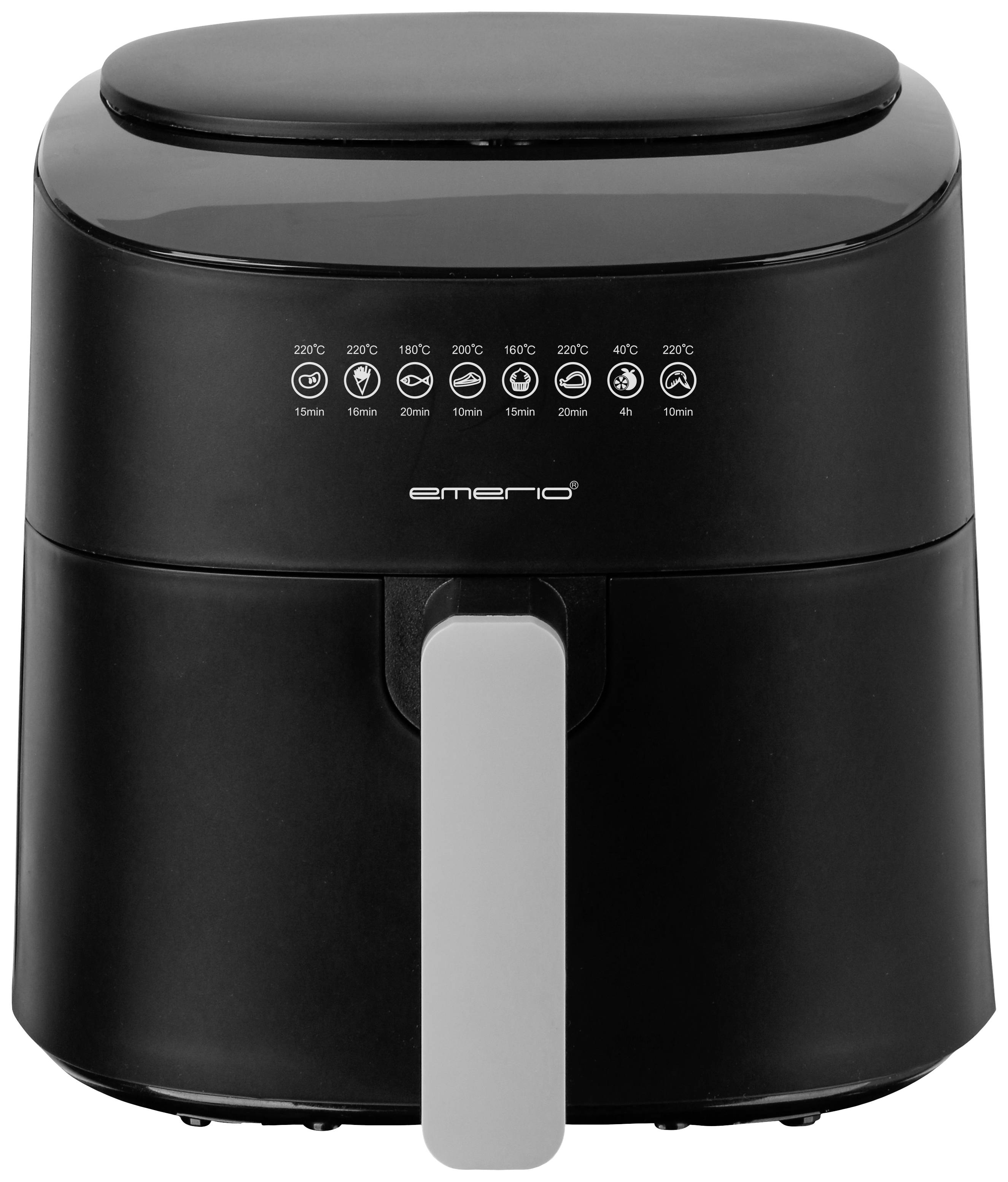 EMERIO AF-129369 Heißluft-Fritteuse 4.5 l 1300 W Schwarz 2